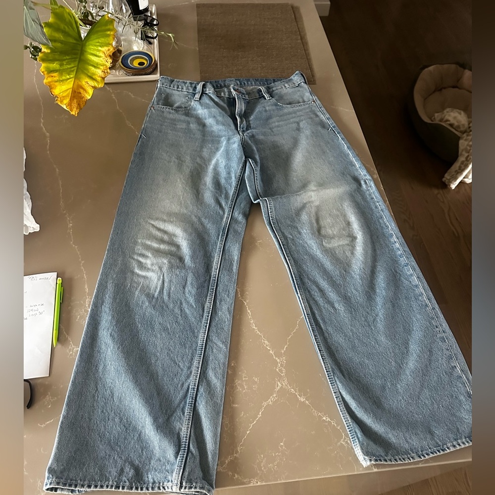 G-Star JUDEE Loose  size 29 , Wide-Leg, high waste, light blue wash,heavy jeans